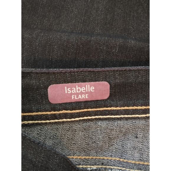 Women's Size 8 Extra Dark Rinse Flare Jeans Denim Gloria Vanderbilt "Isabelle" - Picture 8 of 16